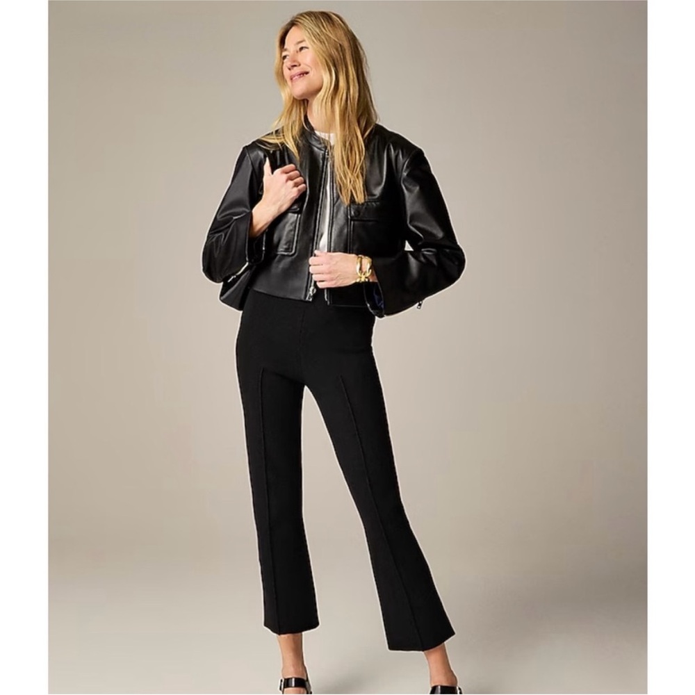 NWOT J. Crew Delaney Kickout Sweater Pant Black